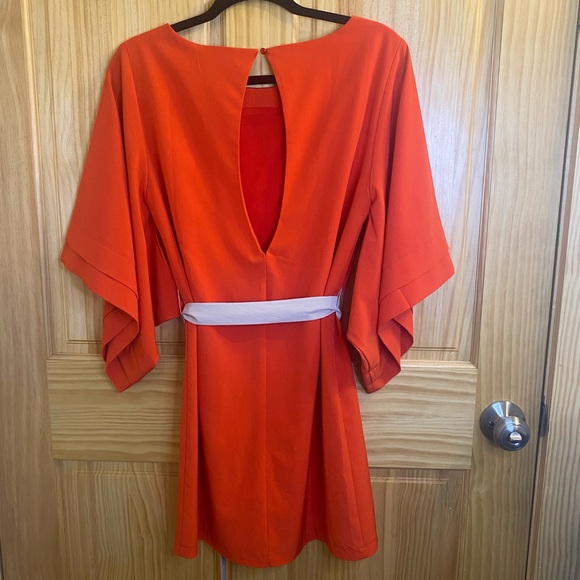 ARK & CO. Blood Orange Mod Style Dress Size Medium - Picture 2 of 8